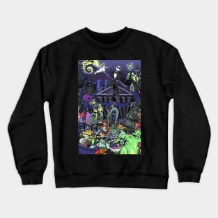 Jack Halloween, the nightmare before Christmas, jack skellington, halloween, pumpkin king Crewneck Sweatshirt